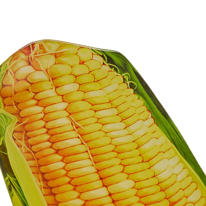 Glass farmer plate Corn