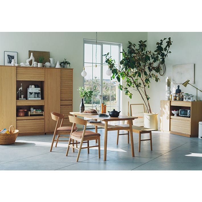 unico公式【SOLK(ソルク) ダイニングテーブル W1400】の通販|家具・インテリアの通販