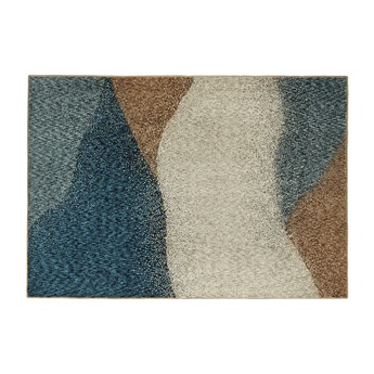 MOSTE(モステ)　パイルラグ ブルーグリーン（100×140cm）